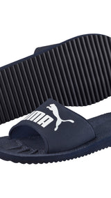 Puma swimming purecat sandals in blue - Front View