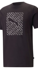 Puma graphics cat tee men in black - Front View