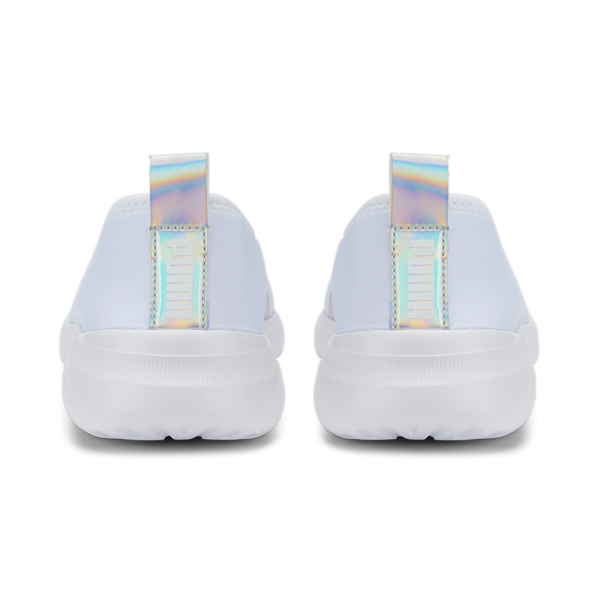 Puma adelina shine sneakers in white - Back View