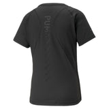 Puma running run cloudspun short sleeve tee in black - Back View