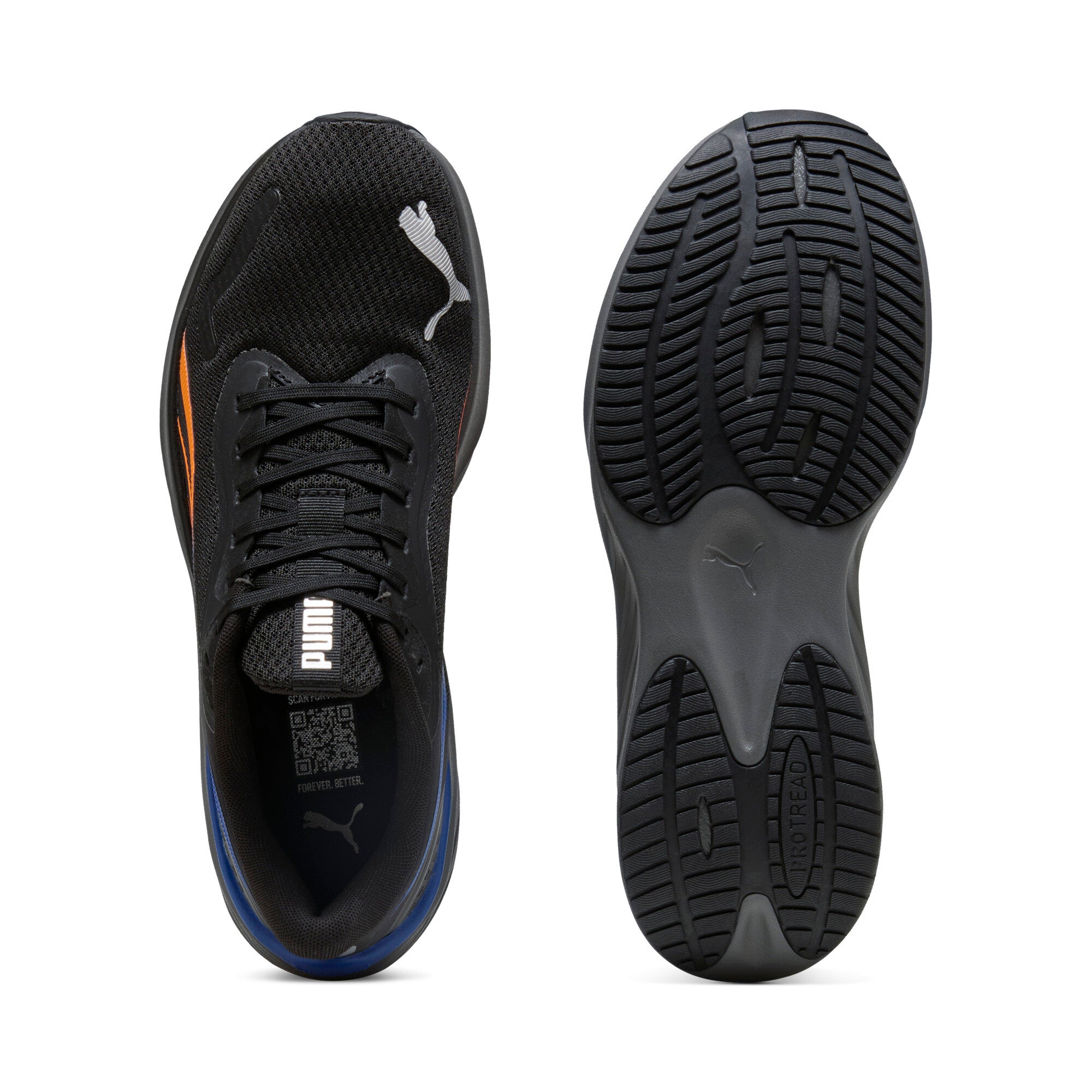 Puma pounce lite running shoes in black - Side View 02