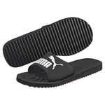 Puma purecat sandals in black - Front View