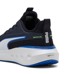 Puma SOFTRIDE carson knit running shoes in carson knit new navy and vivid blue - Back View