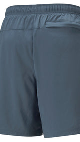 Puma running favourite woven 7" session shorts in black - Back View