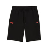 Puma F1® ESS sweat shorts in black - Front View