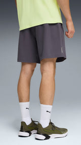 PUMA PWRTRAIN training shorts men in galactic gray — model shot 2