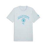 PUMA manchester city ftblculture tee men in sea glass — front view