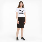 Puma classics logo tee in black - Model Shot 03