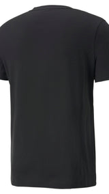 Puma mercedes-amg petronas motorsport F1 essentials logo tee in black - Back View