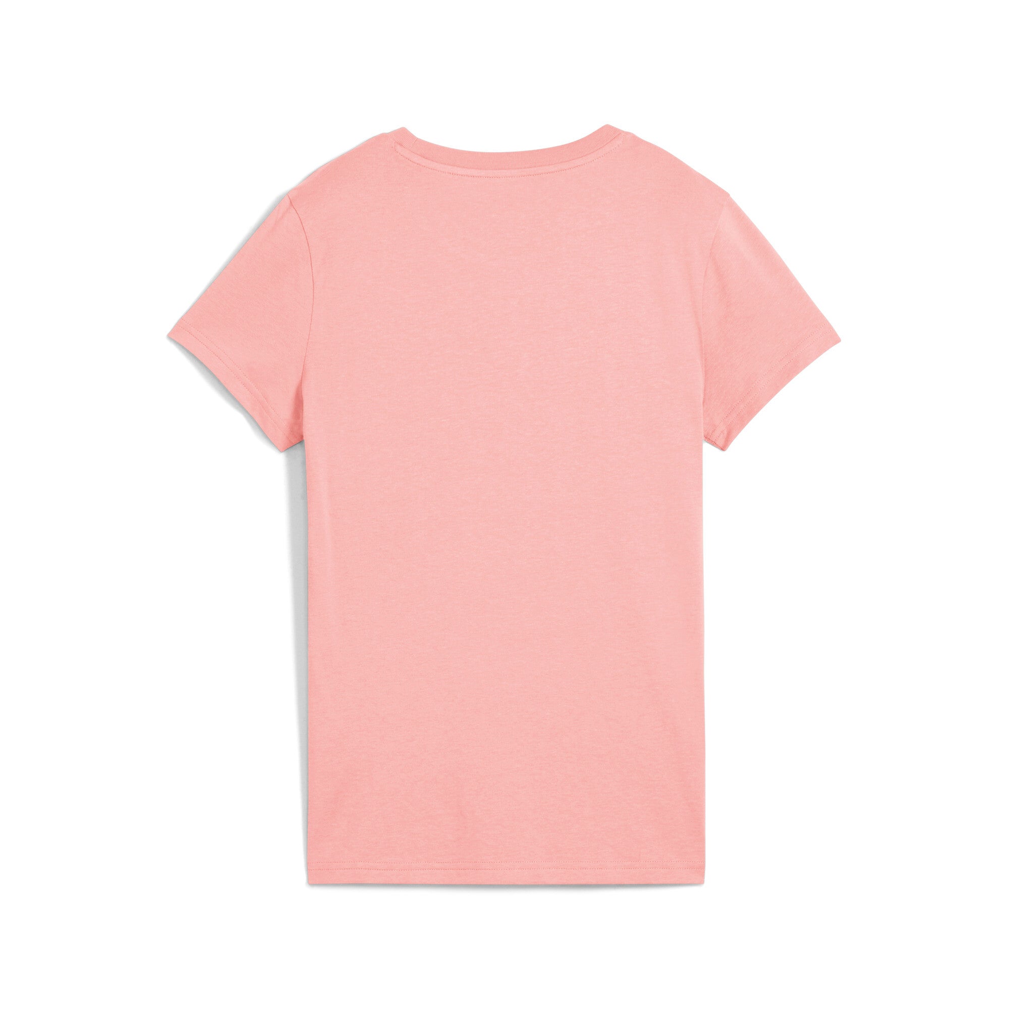 Puma ESS metallic no. 1 logo tee in pink fruit and metallic silver - Back View