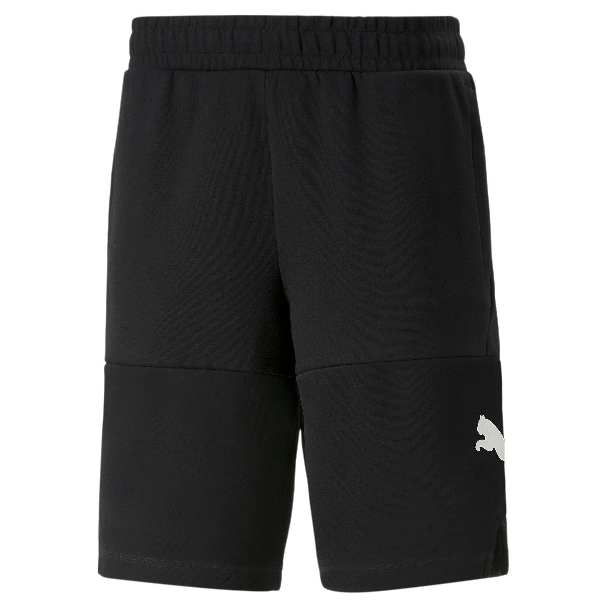 Puma power cat shorts in black - Front View
