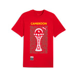 PUMA TotalEnergies CAF Africa Cup of Nations 2025 country tee in red and sport green - Front View