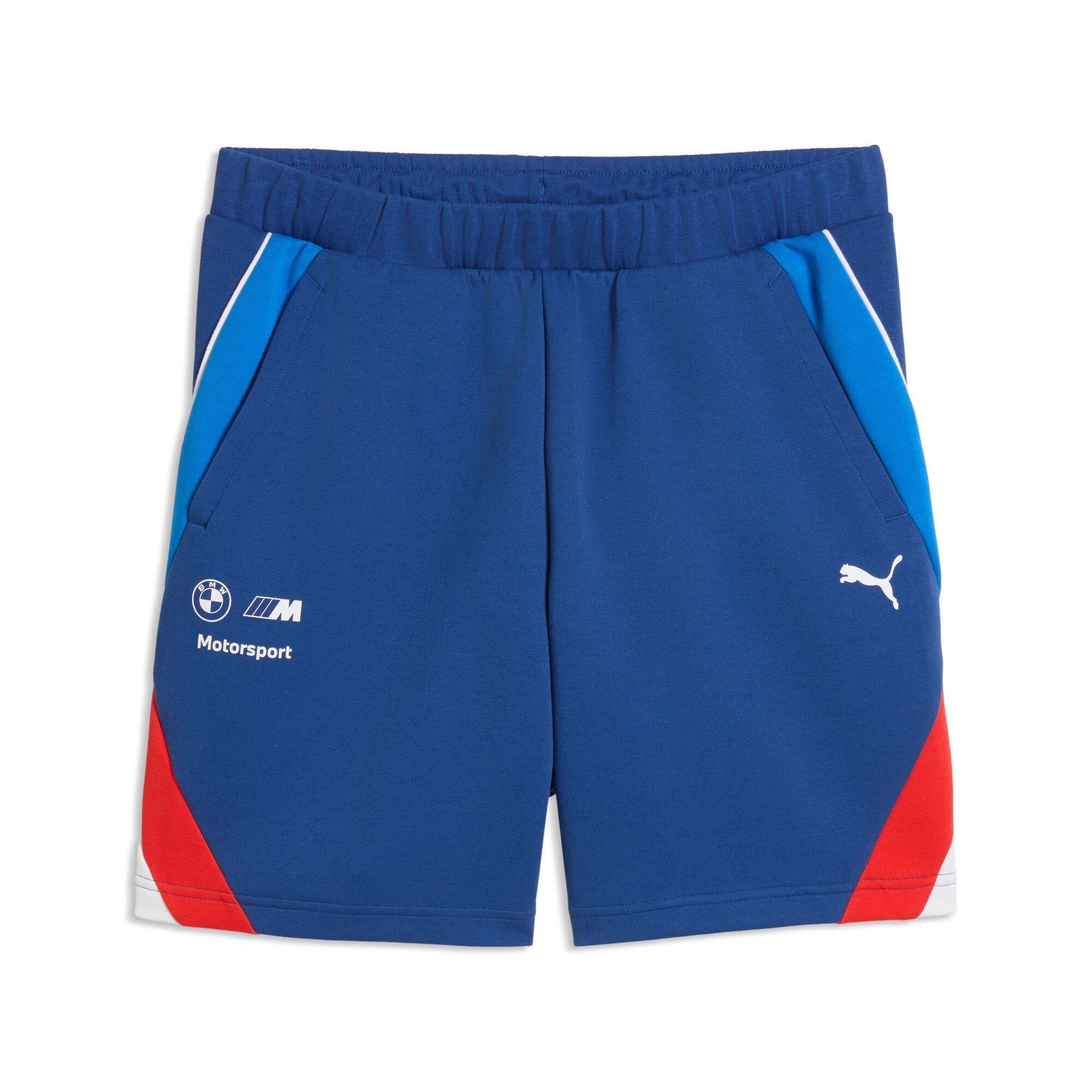 PUMA BMW M MOTORSPORT sportswear 7" shorts men in pro blue — front view