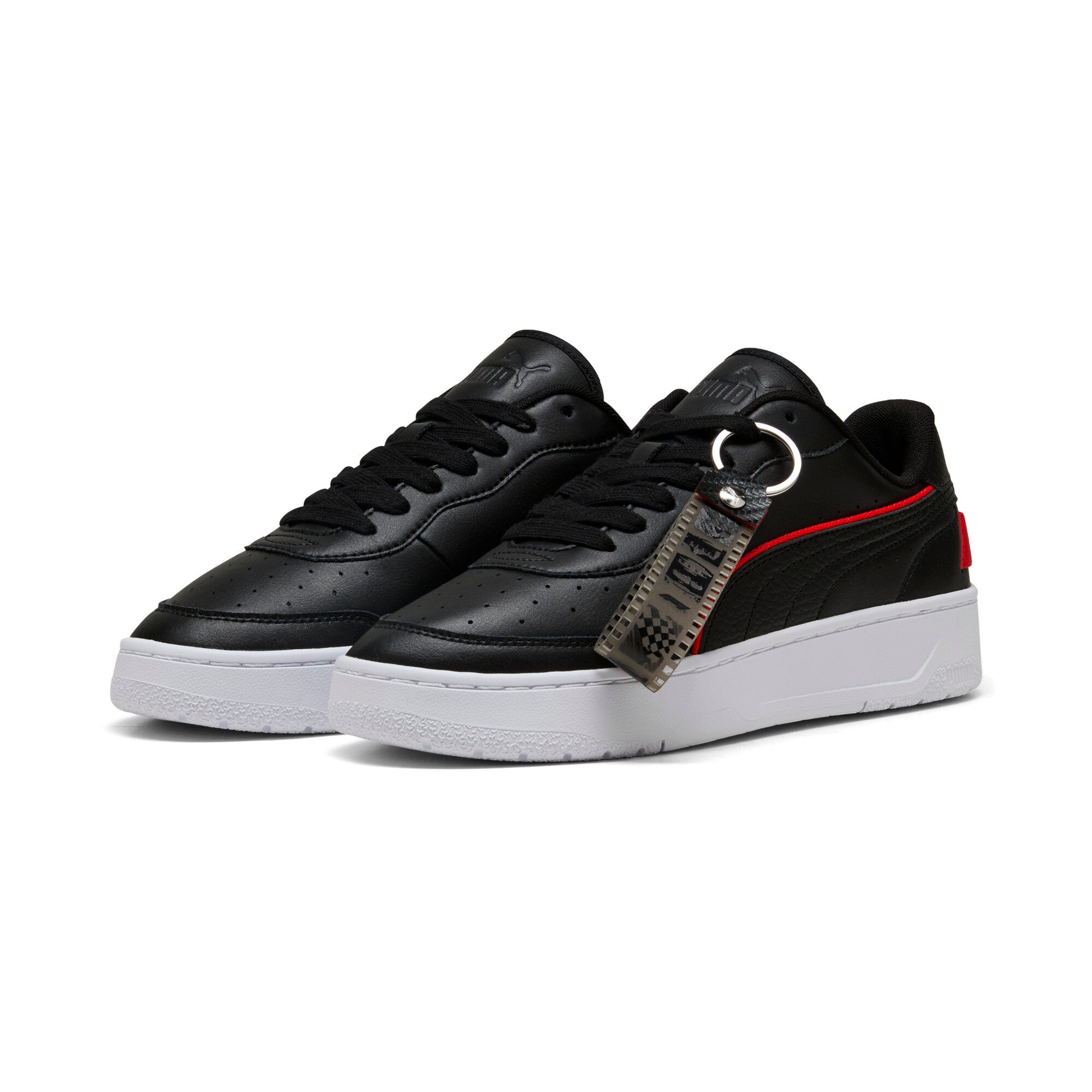 Puma F1® ca match sneakers in black and pop red - Front View