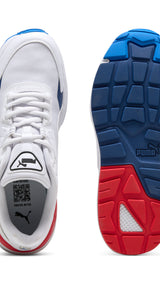 Puma BMW M motorsport vis2k in white and cool cobalt - Side View 02