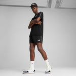PUMA ESSENTIALS tape woven 5" shorts - black