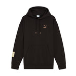 Puma x davido fleece hoodie unisex in black - Front View