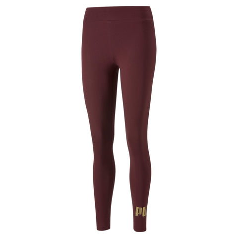 PUMA essentials+ metallic leggings in purple