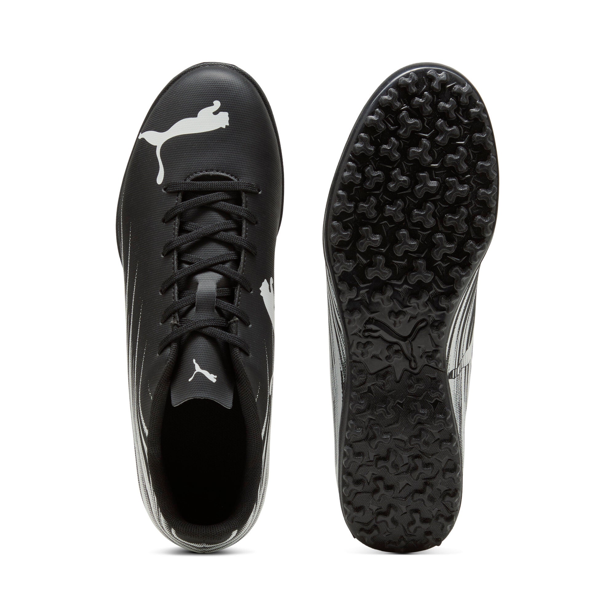 PUMA ATTACANTO II TT football boots men in black and white — side view 2