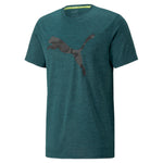 Puma train fav heather cat tee in gray - Front View