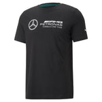 Puma mercedes-amg petronas motorsport f1 essentials logo tee men in black - Front View