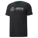 Puma mercedes-amg petronas motorsport f1 essentials logo tee men in black - Front View