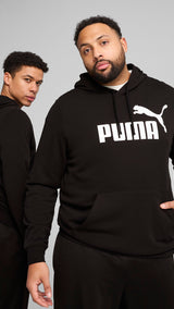 Puma essentials no. 1 logo hoodie in black - Model Shot 01