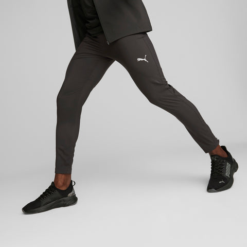 PUMA running run favourite tapered pants in black