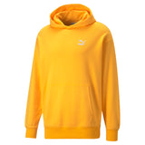 Puma classics relaxed hoodie in orange - Front View