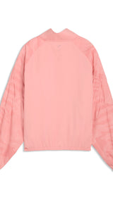 PUMA league training jacket relaxed women in rosy outlook — back view