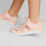Puma better foam prowl slip on women's training shoes in pink - Model Shot 01