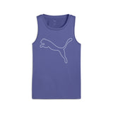 Puma train all day essentials sleeveless tank in blue crystal - Front View
