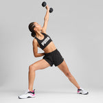 Puma 4keeps bra in black and white - Model Shot 03