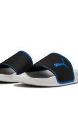 Puma leadcat 2.0 shower sandals in black and team - Front View
