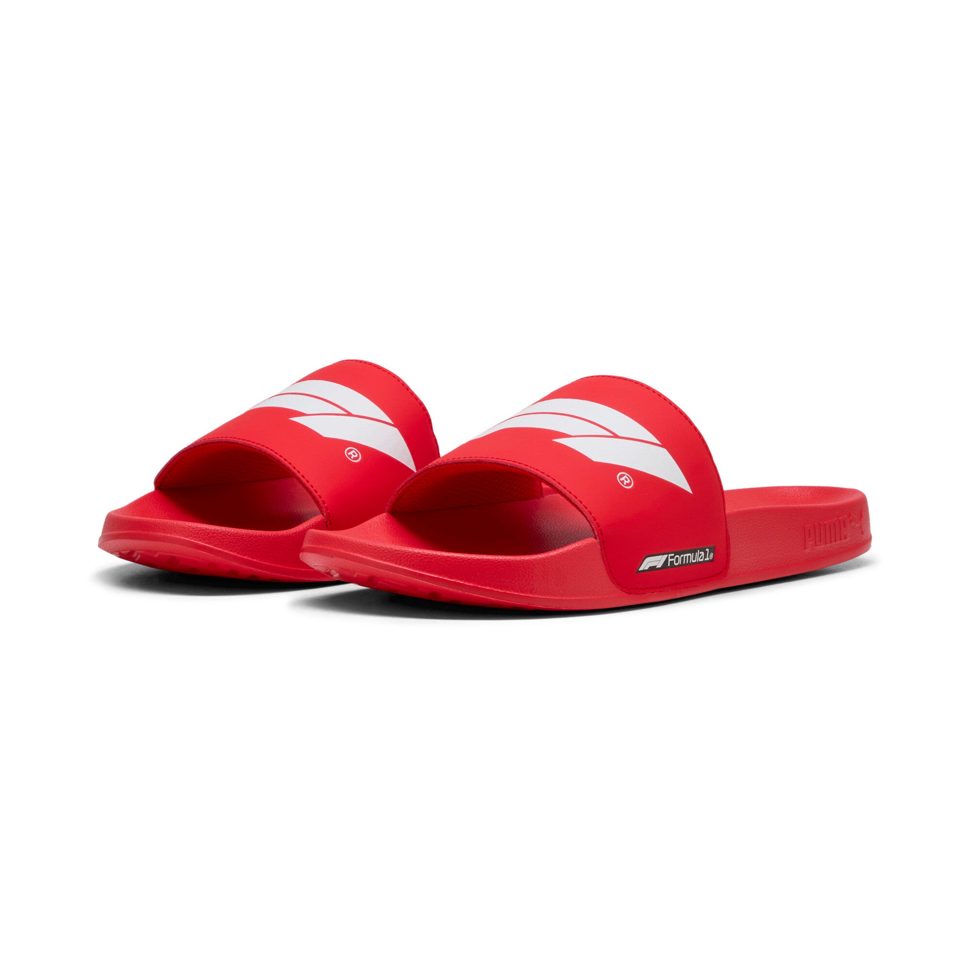 Puma swimming formula 1® leadcat 2.0 logo slides in black - Front View