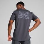 Puma CLOUDSPUN soft branded tee in galactic gray - Model Shot 02