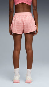 PUMA league 3" training shorts women in rosy outlook — model shot 2
