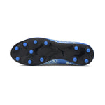 Puma tacto fg/ag men's football boots in blue - Side View 02