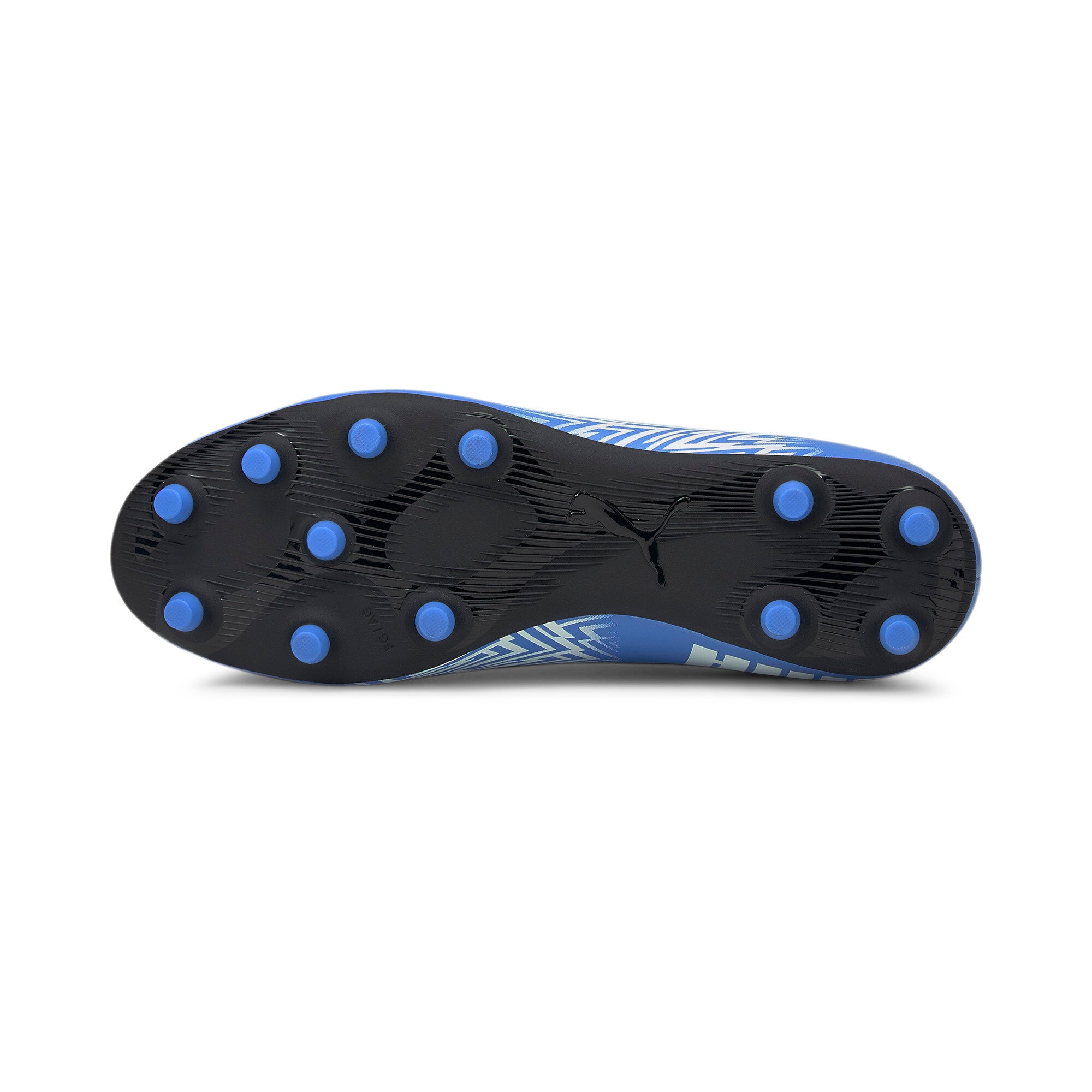 Puma tacto fg/ag men's football boots in blue - Side View 02