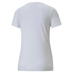 Puma classics logo women's tee in white - Back View