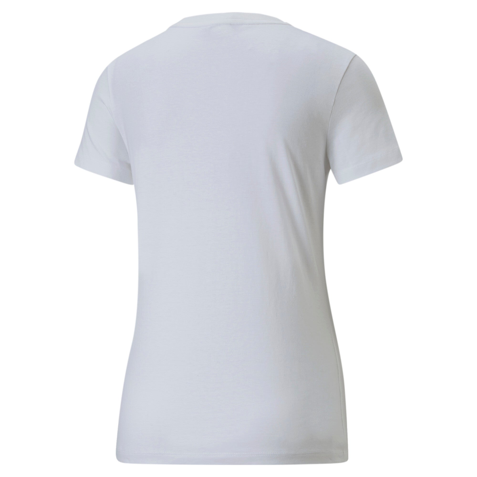 Puma classics logo women's tee in white - Back View