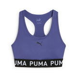 Puma 4keeps elastic bra in blue crystal - Front View