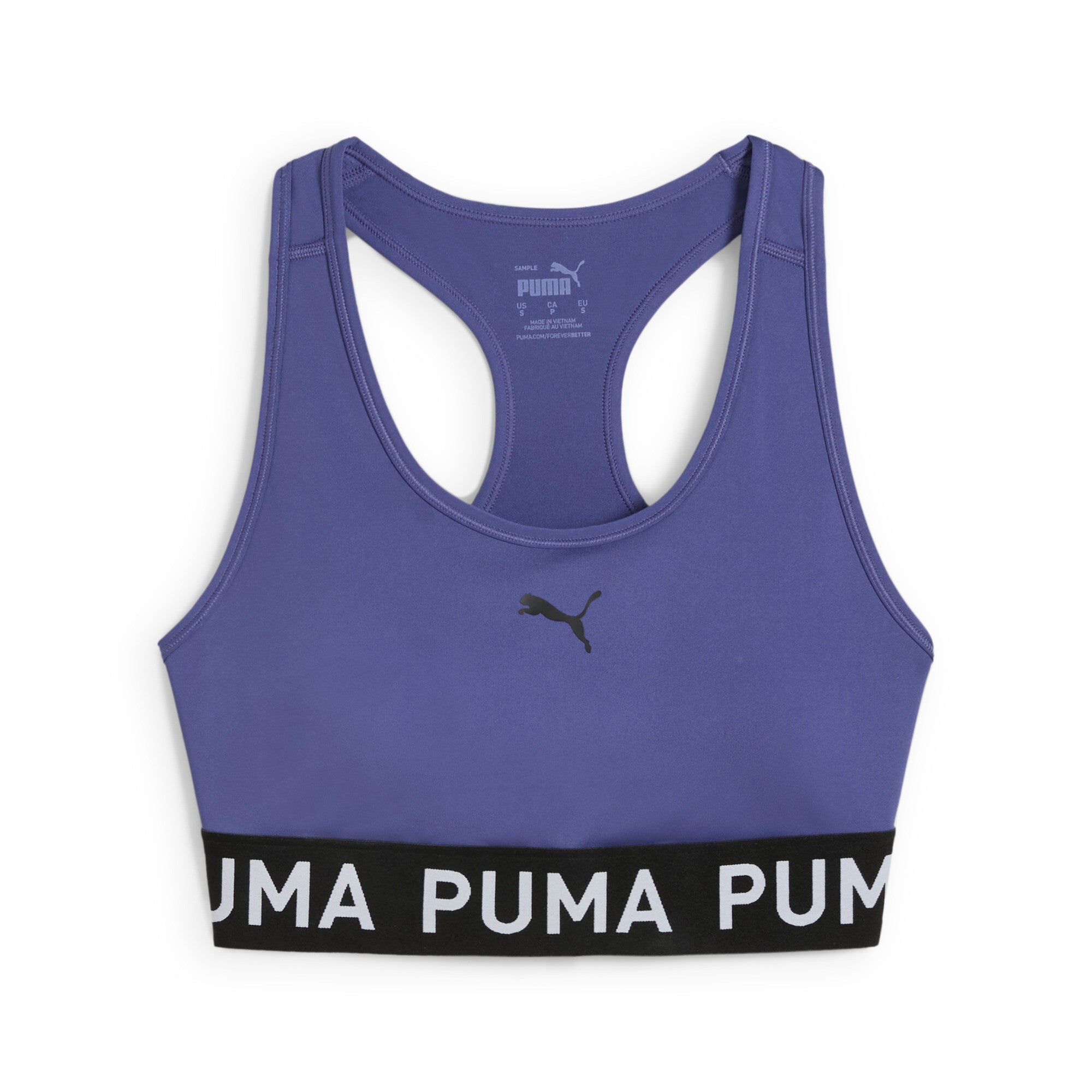 Puma 4keeps elastic bra in blue crystal - Front View