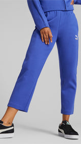 Puma t7 high waist pants women in blue - Model Shot 01