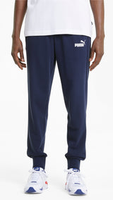 Puma essentials logo sweatpants men in black - Model Shot 01