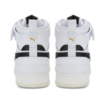 Puma rebound game sneakers youth in white - Back View