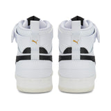 Puma rebound game sneakers youth in white - Back View