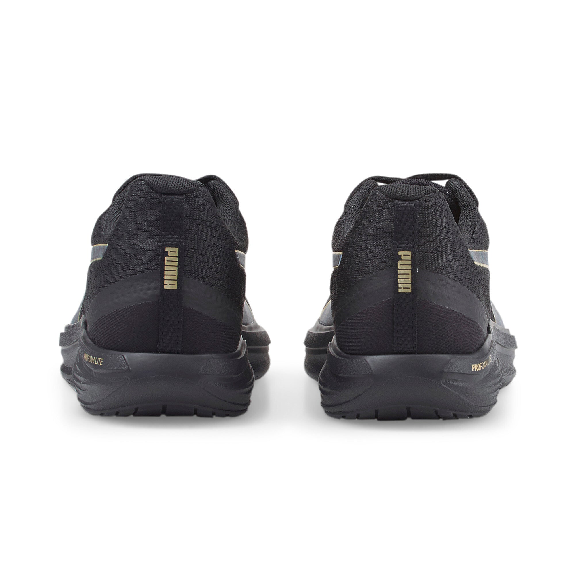 Puma running feline profoam safari glam shoes in black - Back View