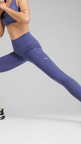 Puma CLOUDSPUN soft high-waist tights in blue crystal - Model Shot 01