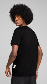 Puma scuderia Ferrari HP race big shield tee in black - Model Shot 02